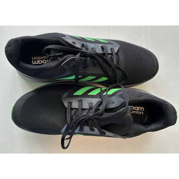 ADIDAS Galaxy 5 Running Shoe H04597 Sz 11 Black/Screaming Green Athletic - Picture 11 of 11